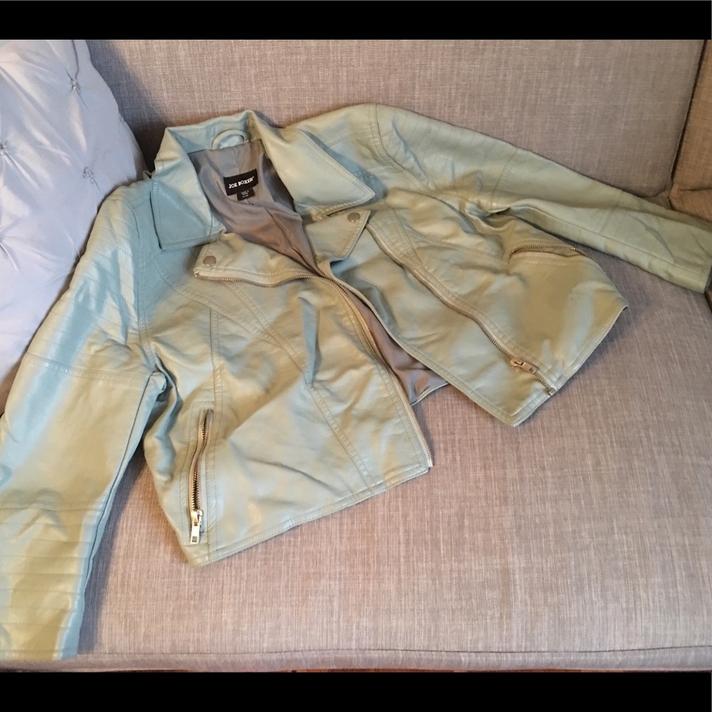 Joe Boxer Faux Leather Moto Jacket